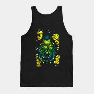 Tribal Blue Cthulhu Tank Top